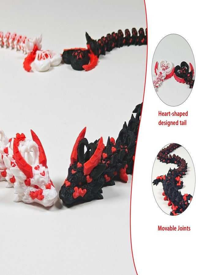 Kizcmvre 3D Printed Dragon,3D Printed Toys, Dragon Fidget Toy,12 inch Articulated 3D Printed for Birthday Gift,Desktop Decoration (2 Pcs). - Image 5